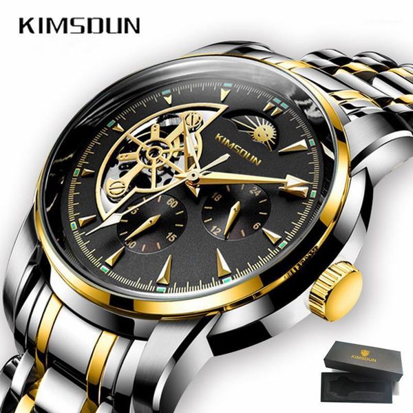 wristwatches luxury business men's mechanical watches brand kimsdun automatic tourbillon gold steel waterproof wrist clock relogio, Slivery;brown
wristwatches luxury business men's mechanical watches brand kimsdun automatic tourbillon gold steel waterproof wrist clock relogio, Slivery;brown