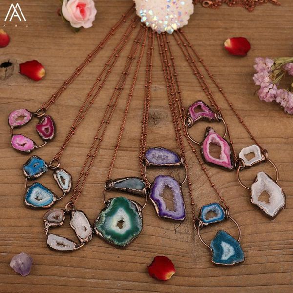 chains spiritual geode agates stone healing pendant necklace for women druzy drusy beads bronze lariat jewelry dropship, Silver
chains spiritual geode agates stone healing pendant necklace for women druzy drusy beads bronze lariat jewelry dropship, Silver