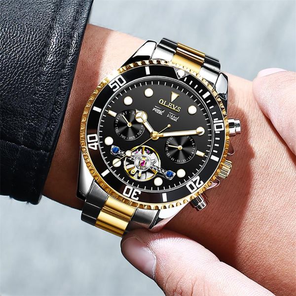 men sport watch automatic self-wind skeleton mechanical watches waterproof original genuine stainless steel wristwatch reloj wristwatches, Slivery;brown
men sport watch automatic self-wind skeleton mechanical watches waterproof original genuine stainless steel wristwatch reloj wristwatches, Slivery;brown