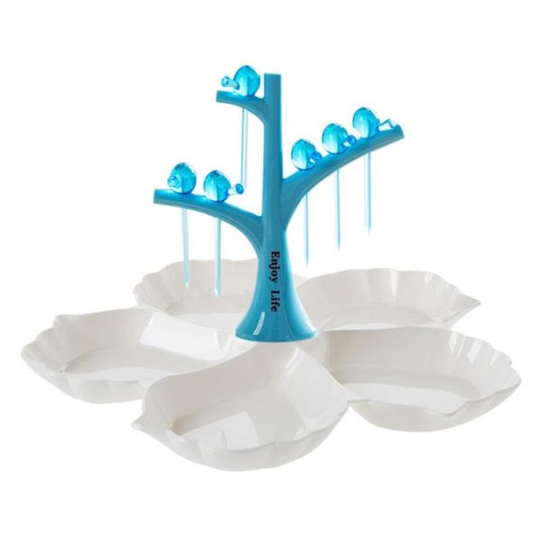 kitchen storage & organization creative flower tree shape 5 compartments fruit plate with bird fork cake snack tray durable desserts for par
kitchen storage & organization creative flower tree shape 5 compartments fruit plate with bird fork cake snack tray durable desserts for par