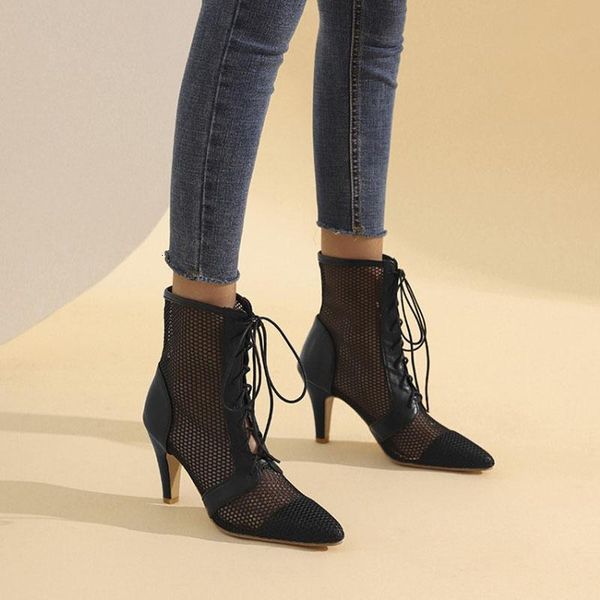 boots arrival womens mesh high heels lace up pumps shoes size 40 41 42 43 44 45 qq015 9xcm, Black
boots arrival womens mesh high heels lace up pumps shoes size 40 41 42 43 44 45 qq015 9xcm, Black
