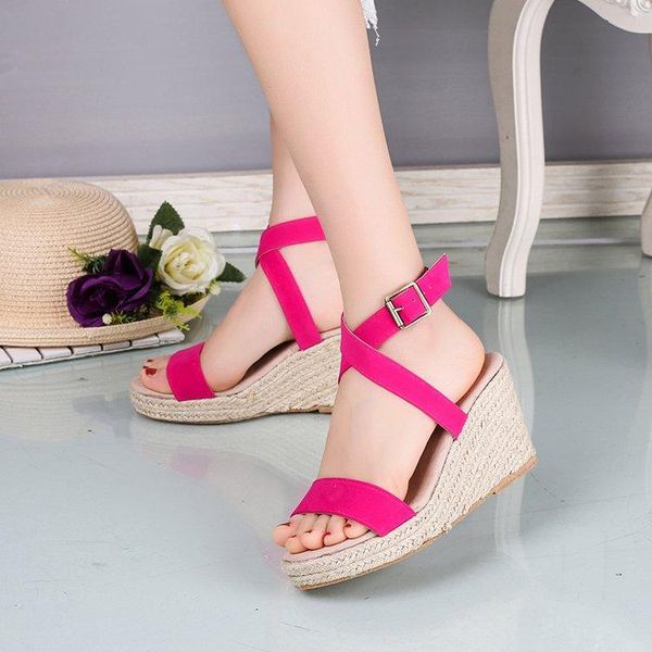 open toe high gladiator wedges sandals solid buckle strap platform ladies sweet ankle women shoes, Black
open toe high gladiator wedges sandals solid buckle strap platform ladies sweet ankle women shoes, Black