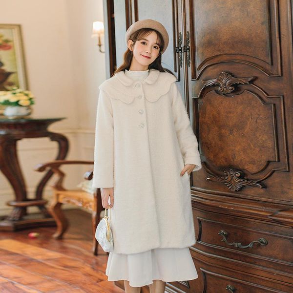 women's wool & blends literary restoring ancient ways is tender department brought the cloth doll coat female long little sweet woolen, Black
women's wool & blends literary restoring ancient ways is tender department brought the cloth doll coat female long little sweet woolen, Black