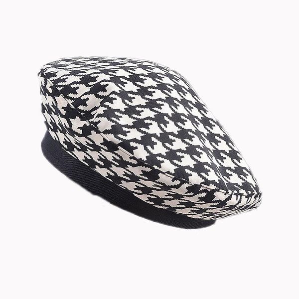 berets fleece plaid women cap adjustable black white spring autumn vintage hat for young girl fashion accessories outdoor, Blue;gray
berets fleece plaid women cap adjustable black white spring autumn vintage hat for young girl fashion accessories outdoor, Blue;gray