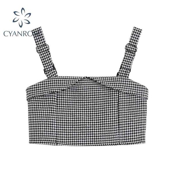 sleeveless strap bodycon crop camisole women vintage plaid elastic summer y2k camis ins streetwear beach e-girl tanks 210515, White
sleeveless strap bodycon crop camisole women vintage plaid elastic summer y2k camis ins streetwear beach e-girl tanks 210515, White
