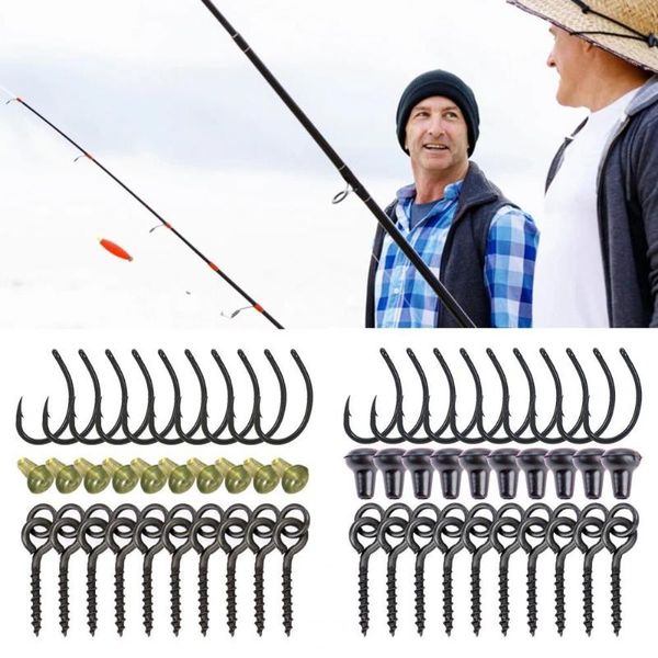 fishing hooks 30pcs/set carp rig rings durable copper hook corrosion-resistant bait swivel tackle for outdoor tools
fishing hooks 30pcs/set carp rig rings durable copper hook corrosion-resistant bait swivel tackle for outdoor tools