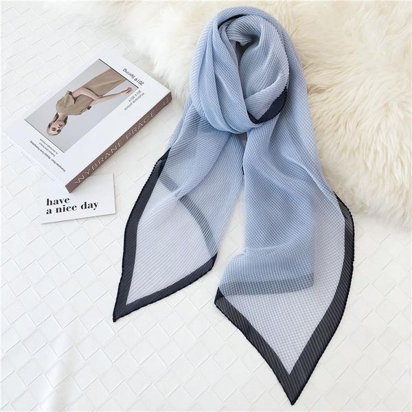 scarves monochrome pleated creased silk scarf korean elegant fashion solid color female decorate neckerchief, Blue;gray
scarves monochrome pleated creased silk scarf korean elegant fashion solid color female decorate neckerchief, Blue;gray
