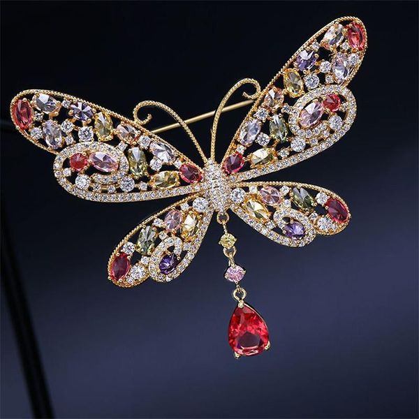pins, brooches elegant colorful zircon copper butterfly pin insect brooch rhinestone for women scarf suit corsage accessories, Gray
pins, brooches elegant colorful zircon copper butterfly pin insect brooch rhinestone for women scarf suit corsage accessories, Gray