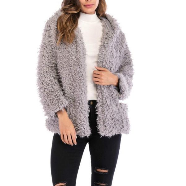 women's fur & faux women autumn winter solid color fluffy long sleeve knit coat open front cardigan casual sweaters loose, Black
women's fur & faux women autumn winter solid color fluffy long sleeve knit coat open front cardigan casual sweaters loose, Black