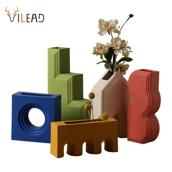 vases vilead ceramic simple geometric building art vase for interior nordic creative planter flowers modern home decoration salon
vases vilead ceramic simple geometric building art vase for interior nordic creative planter flowers modern home decoration salon