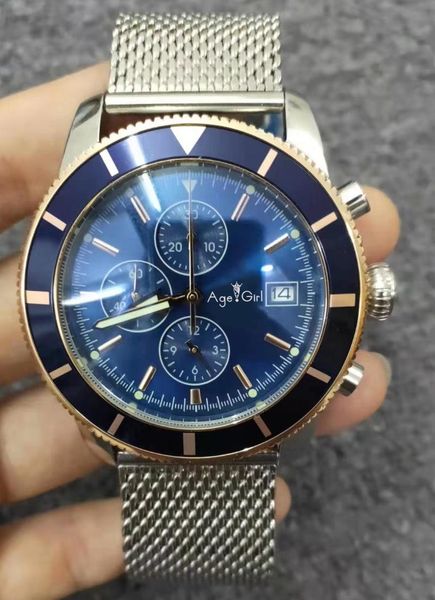 brand quartz chronograph men satch sapphire superocean stainless steel rotatable bezel black blue ceramic watches wristwatches, Slivery;brown
brand quartz chronograph men satch sapphire superocean stainless steel rotatable bezel black blue ceramic watches wristwatches, Slivery;brown