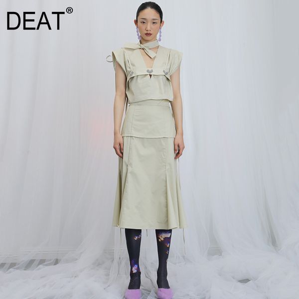 deat women khaki bandage yellow hollow out blouse new v-collar sleeveless shirt fashion spring summer 1x88107 210428, White;black
deat women khaki bandage yellow hollow out blouse new v-collar sleeveless shirt fashion spring summer 1x88107 210428, White;black
