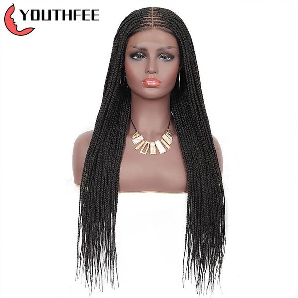 synthetic wigs youthfee lace frontal with baby hair middle part cornrow braided wig for black women box braids front
synthetic wigs youthfee lace frontal with baby hair middle part cornrow braided wig for black women box braids front