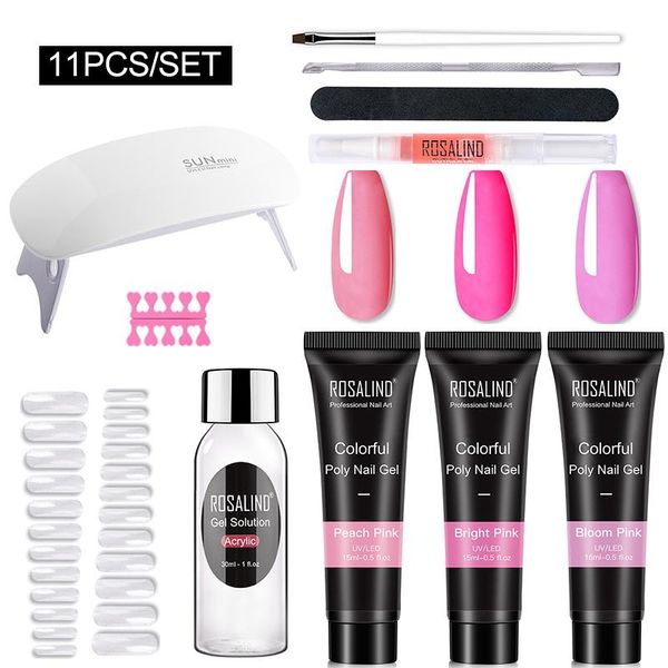 nail gel rosalind poly 11pcs kit hybrid varnishes acrylic extension building uv lamp for manicure art set, Red;pink
nail gel rosalind poly 11pcs kit hybrid varnishes acrylic extension building uv lamp for manicure art set, Red;pink