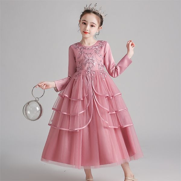 vintage flower girls dress for bridesmaid wedding evening princess party pageant long gown dresses for girls formal kids clothes 210331, Red;yellow
vintage flower girls dress for bridesmaid wedding evening princess party pageant long gown dresses for girls formal kids clothes 210331, Red;yellow
