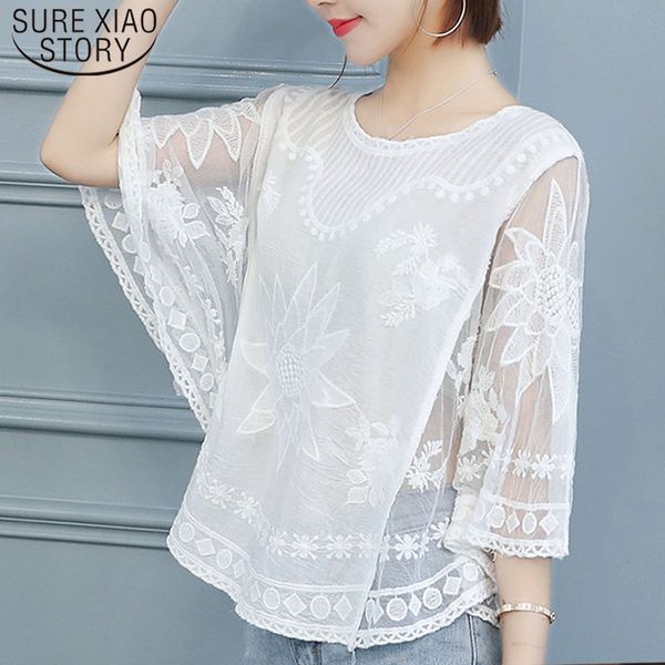 korean fashion women shirt batwing sleeve mesh embroidery casual summer loose lace blouse blusa feminina 4012 50 210417, White
korean fashion women shirt batwing sleeve mesh embroidery casual summer loose lace blouse blusa feminina 4012 50 210417, White