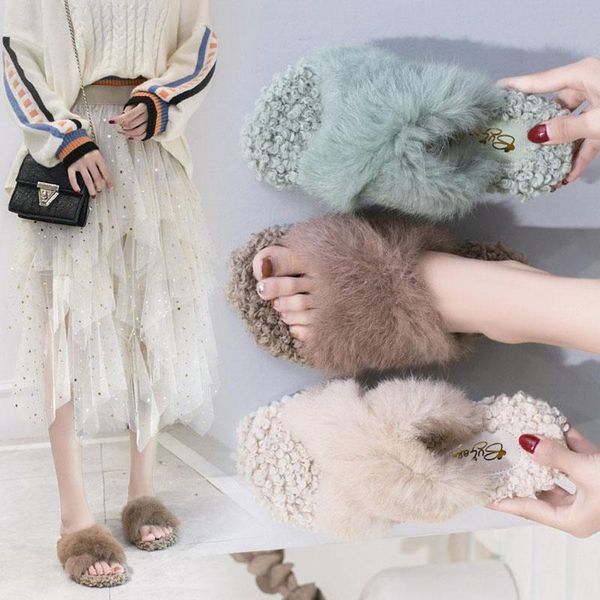slippers lady web celebrity true hair female autumn winter style cross outside wear home warm tugs, Black
slippers lady web celebrity true hair female autumn winter style cross outside wear home warm tugs, Black
