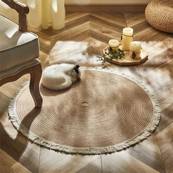 round woven rugs handmade rattan carpet with tassel for bedroom living room vintage home decor floor mats chic room door mat
round woven rugs handmade rattan carpet with tassel for bedroom living room vintage home decor floor mats chic room door mat