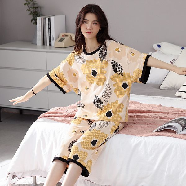women's sleepwear pijama mujer large size summer cotton women pajama sets loungewear print short sleeve student's homewear pyjamas, Black;red
women's sleepwear pijama mujer large size summer cotton women pajama sets loungewear print short sleeve student's homewear pyjamas, Black;red