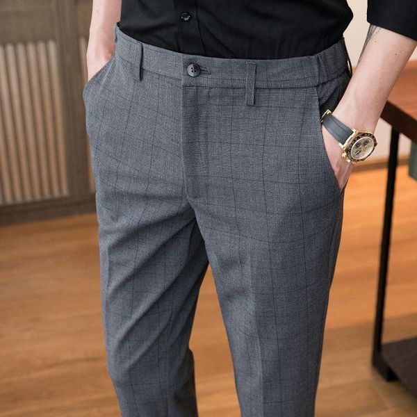 men's suits & blazers 2021 spring autumn suit pants solid color casual business dress slim trousers quality f148, White;black
men's suits & blazers 2021 spring autumn suit pants solid color casual business dress slim trousers quality f148, White;black