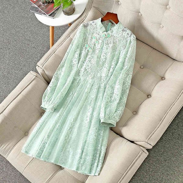 casual dresses spring long sleeve stand collar green floral lace panelled beaded buttons knee-length dress elegant nm122101294 bh7u, Black;gray
casual dresses spring long sleeve stand collar green floral lace panelled beaded buttons knee-length dress elegant nm122101294 bh7u, Black;gray