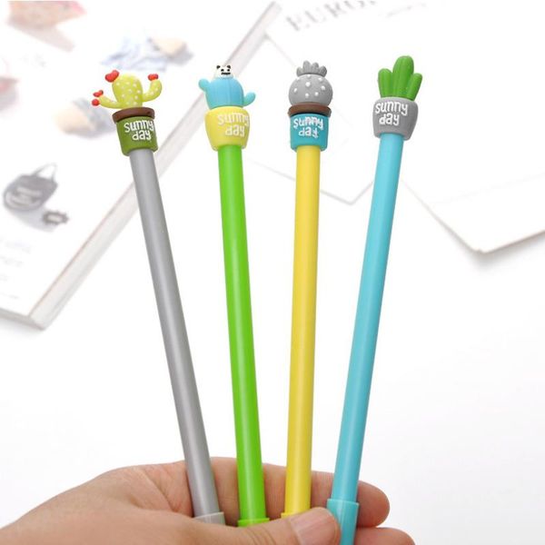 cactus cute gel pen kawaii creative potted design black ink 0.5mm refill student school office stationery pens
cactus cute gel pen kawaii creative potted design black ink 0.5mm refill student school office stationery pens