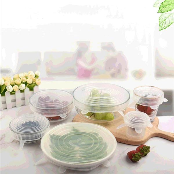 kitchen storage & organization 6 pcs/set reusable airtight keeping fresh silicone covers stretch lids food wrap seal for bowl cookware
kitchen storage & organization 6 pcs/set reusable airtight keeping fresh silicone covers stretch lids food wrap seal for bowl cookware