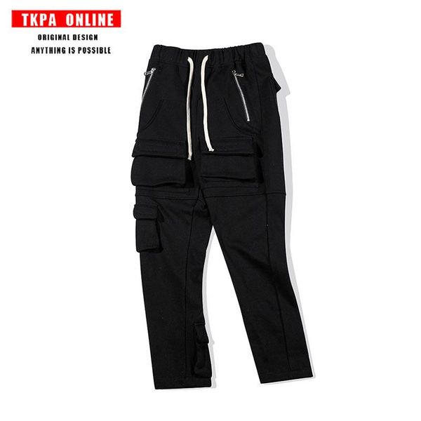 high street style multi-pocket straight split drawstring sweatpants hip hop national solid color casual pants men men's, Black
high street style multi-pocket straight split drawstring sweatpants hip hop national solid color casual pants men men's, Black