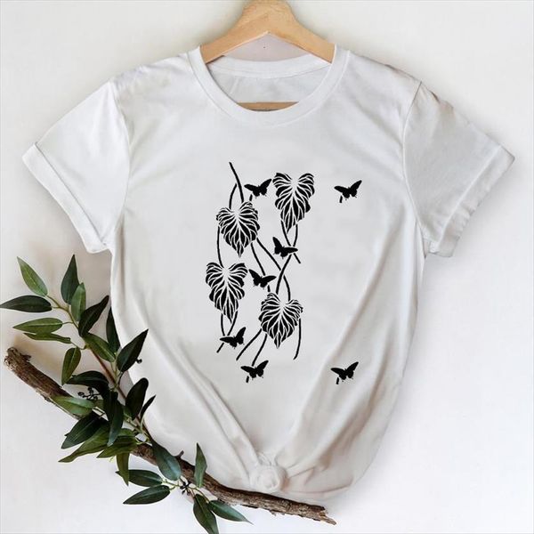 spring summer butterfly printing women t shirt cute fashion clothing 90s lady print graphic tee, White
spring summer butterfly printing women t shirt cute fashion clothing 90s lady print graphic tee, White