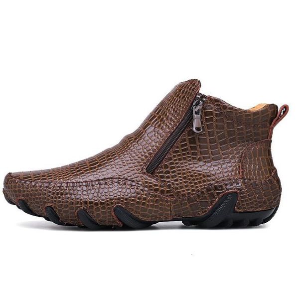 designer retro crocodile style men genuine leather spring winter shoes waterproof snow boots shoe, Black
designer retro crocodile style men genuine leather spring winter shoes waterproof snow boots shoe, Black