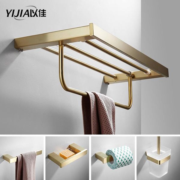 bathroom hardware pendant set golden towel ring stainless steel modern rack hair dry holder accessories shelves
bathroom hardware pendant set golden towel ring stainless steel modern rack hair dry holder accessories shelves
