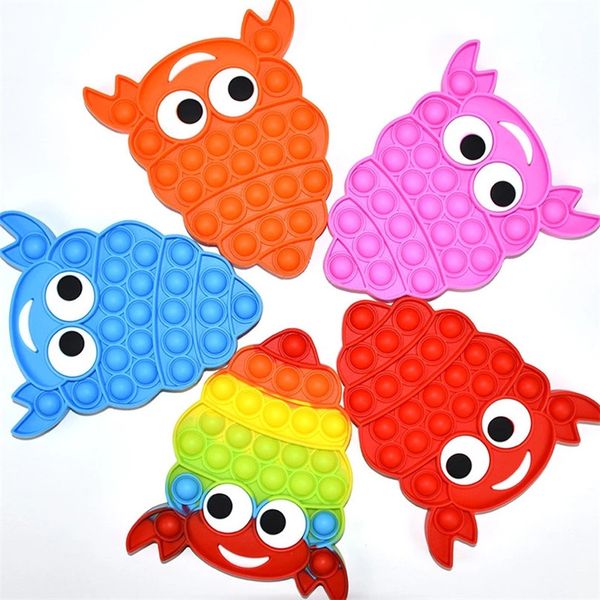 crab shaped decompression toy funny push bubble sensory autism relief stress children educational toys
crab shaped decompression toy funny push bubble sensory autism relief stress children educational toys
