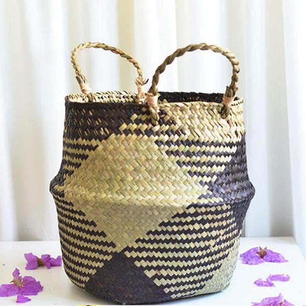 straw weaving flower basket living room home decoration suitable for cosmetics toys clothes sundries storage baskets
straw weaving flower basket living room home decoration suitable for cosmetics toys clothes sundries storage baskets
