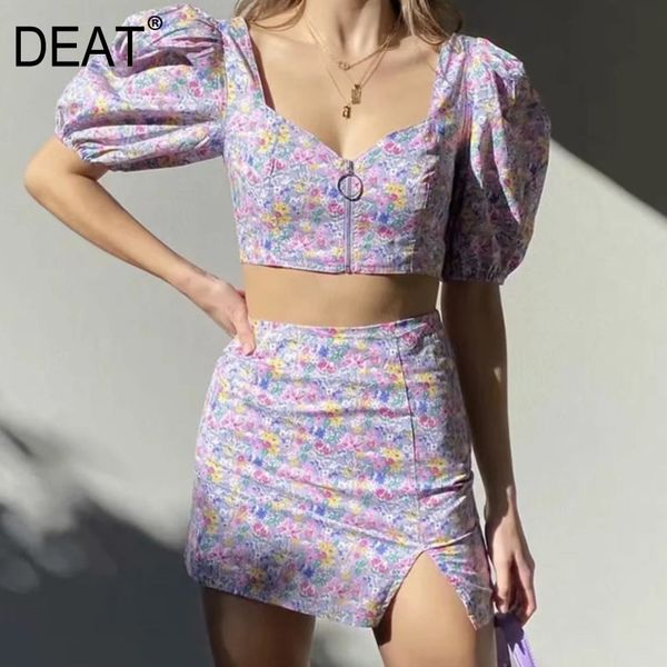 spring arrivals square collar print blouse high waist short skirt two piece set women outfits mz027 210525, White
spring arrivals square collar print blouse high waist short skirt two piece set women outfits mz027 210525, White