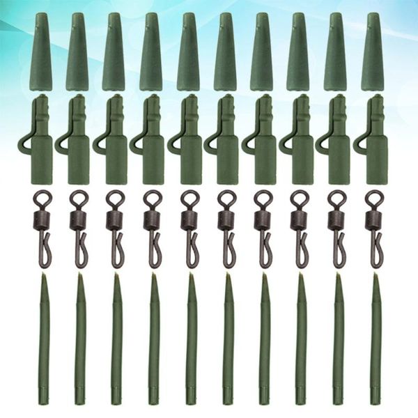 fishing accessories 40pcs/set carp tackle anti-slip swivel lead sleeve tail rubber kit (green)
fishing accessories 40pcs/set carp tackle anti-slip swivel lead sleeve tail rubber kit (green)