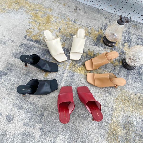 vintage square toe high heel sandals women block slipper brand designer shoes swc0921, Black
vintage square toe high heel sandals women block slipper brand designer shoes swc0921, Black