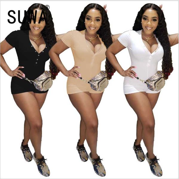 women's jumpsuits & rompers fashion v neck short jumpsuit summer skinny club romper women lady playsuit, Black;white
women's jumpsuits & rompers fashion v neck short jumpsuit summer skinny club romper women lady playsuit, Black;white