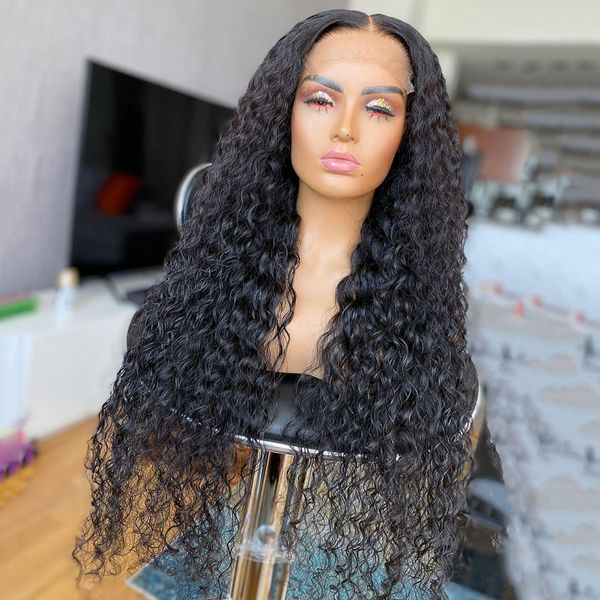 180 density kinky curly deep part black synthetic lace front wig for fashion women soft with baby hair glueless preplucked daily cosplay wig, Black;brown
180 density kinky curly deep part black synthetic lace front wig for fashion women soft with baby hair glueless preplucked daily cosplay wig, Black;brown