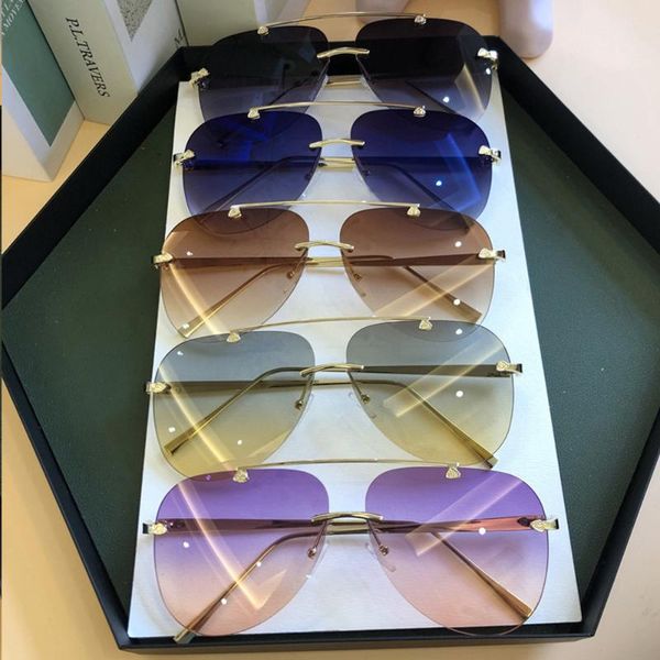 sunglasses 2021 for men vintage rimless alloy aviation pilot brand gradient sun glasses female metal oval shades black brown, White;black
sunglasses 2021 for men vintage rimless alloy aviation pilot brand gradient sun glasses female metal oval shades black brown, White;black