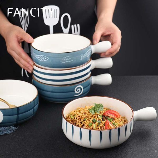 japanese-style ceramic handle bowl creative personality salad breakfast household small soup dry noodle b bowls
japanese-style ceramic handle bowl creative personality salad breakfast household small soup dry noodle b bowls