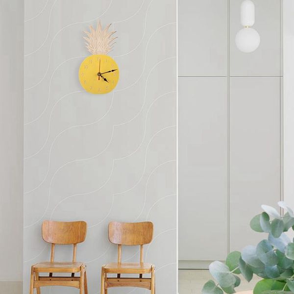 nordic pineapple wall clocks children's room wooden silent clock home decor for kid gift modern design
nordic pineapple wall clocks children's room wooden silent clock home decor for kid gift modern design