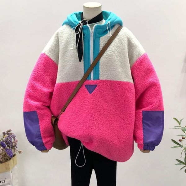 women's hoodies & sweatshirts korean version of loose fuzzy warm student coat female cotton autumn winter thickened hooded color lamb d, Black
women's hoodies & sweatshirts korean version of loose fuzzy warm student coat female cotton autumn winter thickened hooded color lamb d, Black