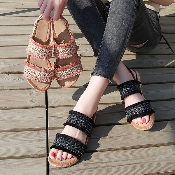 sandals aardimi peep toe wedges for women 2021 bohenian gingham shoes ladies woman fringe casual footwear fashion shoe, Black
sandals aardimi peep toe wedges for women 2021 bohenian gingham shoes ladies woman fringe casual footwear fashion shoe, Black