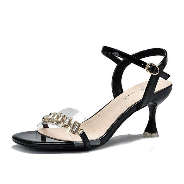 mature women's sandals fashion all-match vamp rhinestones embellished elegant open-toed sexy, Black
mature women's sandals fashion all-match vamp rhinestones embellished elegant open-toed sexy, Black