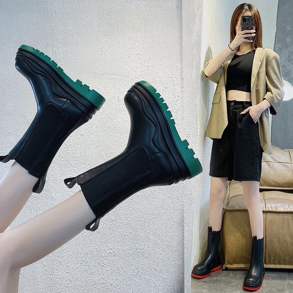 bottom medium tube women british 2021 fashion thick style women's boots motorcycle thin shoes net red, Black
bottom medium tube women british 2021 fashion thick style women's boots motorcycle thin shoes net red, Black