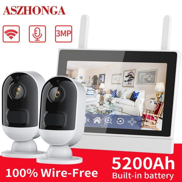 wireless camera kits wifi 3mp battery security ip with 7-inch nvr monitor system hd cctv surveillance cam kit ai human pir detection
wireless camera kits wifi 3mp battery security ip with 7-inch nvr monitor system hd cctv surveillance cam kit ai human pir detection