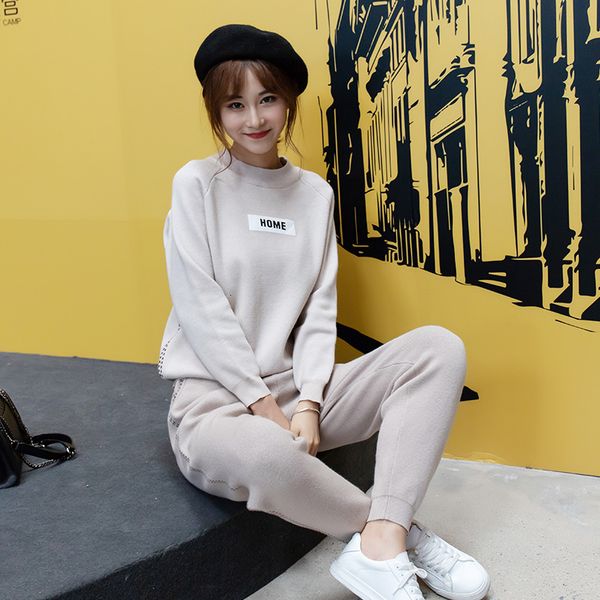 women's two piece pants sports ensemble, two pieces, long sleeve, with round, elegant collar, for autumn and winter pzpx, White
women's two piece pants sports ensemble, two pieces, long sleeve, with round, elegant collar, for autumn and winter pzpx, White