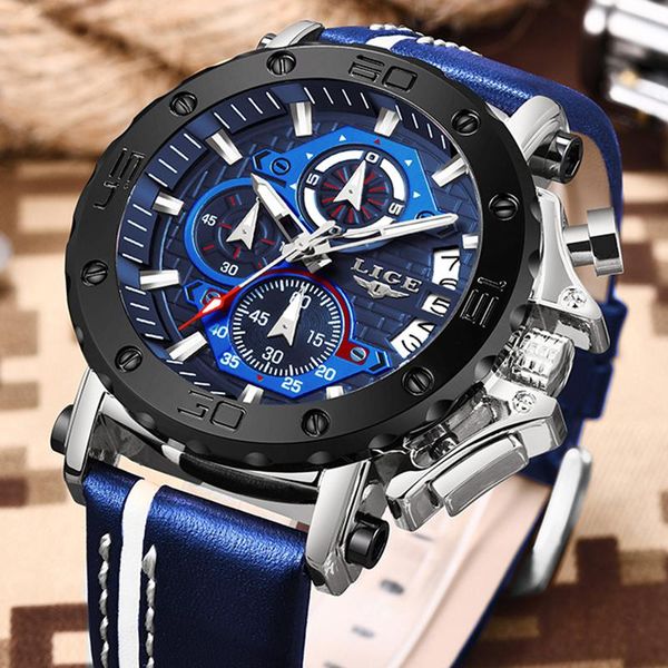 wristwatches reloj hombr watch men 2021 lige mens watches big dial military quartz leather waterproof sport clock, Slivery;brown
wristwatches reloj hombr watch men 2021 lige mens watches big dial military quartz leather waterproof sport clock, Slivery;brown