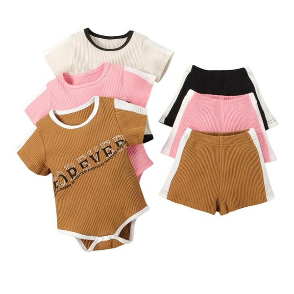 clothing sets infant's summer two piece set baby's stylish print ribbed short sleeve romper striped shorts for born boys girls 0-2, White
clothing sets infant's summer two piece set baby's stylish print ribbed short sleeve romper striped shorts for born boys girls 0-2, White