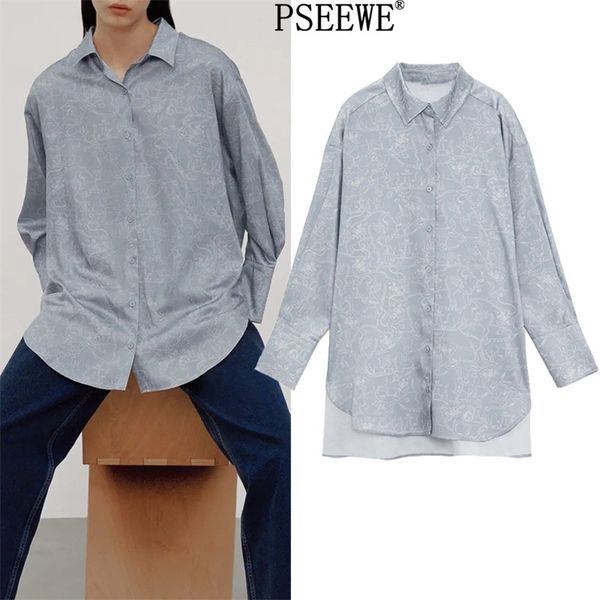 grey oversized long shirt women spring fashion print sleeve large size blouses female casual button up 210519, White
grey oversized long shirt women spring fashion print sleeve large size blouses female casual button up 210519, White